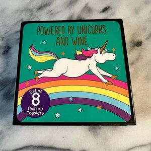 Unicorn Coasters Set - Multicolor
